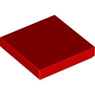[New] Tile 2 x 2 with Groove, Red. /Lego. Parts. 3068b